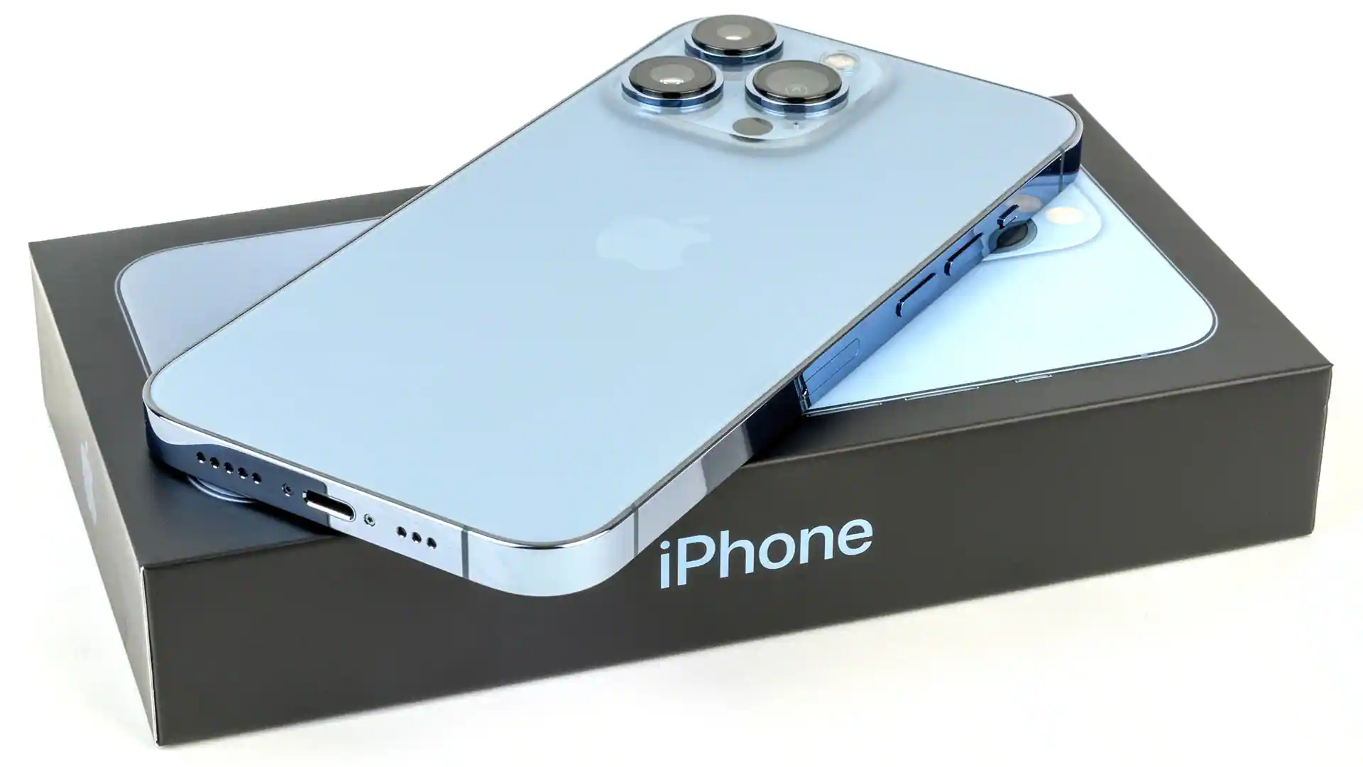 A Blue Apple iPhone 13 Smartphone