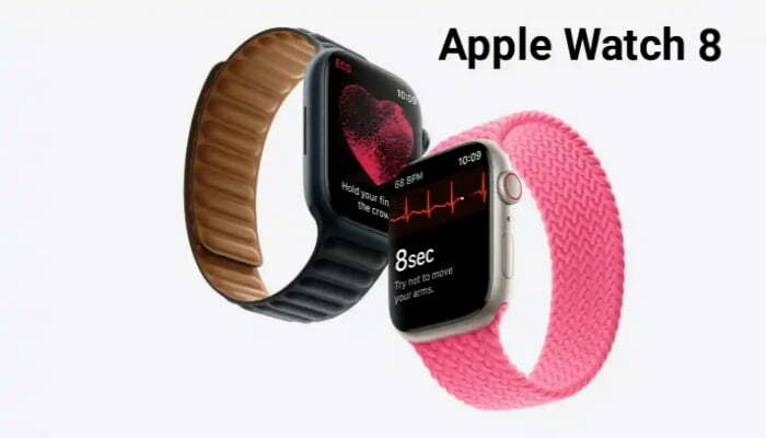 Pink and Midnight Apple Watch Series 8