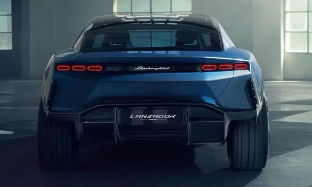 The Lamborghini Lanzador rear view