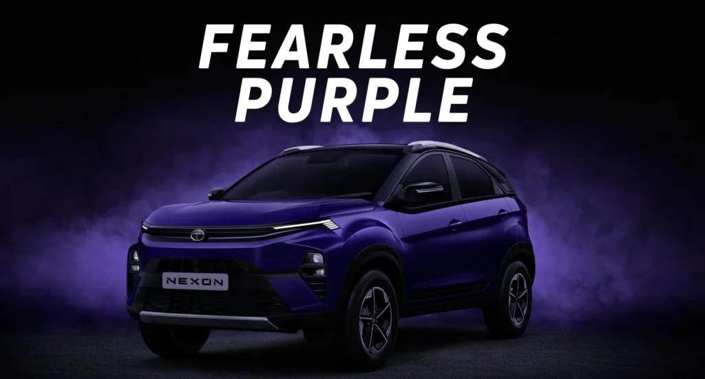 Tata Nexon EV facelift Purple