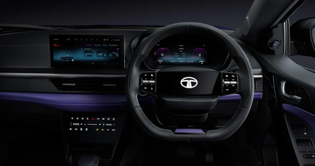 Tata Nexon EV facelift dashboard