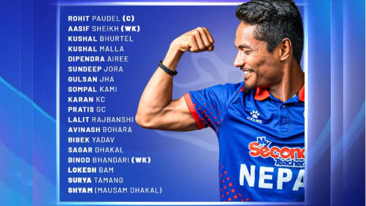Nepal's Final Squad Unveiled for T20I Tri-series